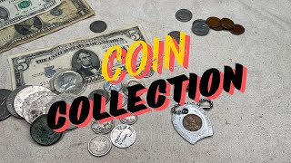 Coin Collection with some nice finds Old Silver and currency [upl. by Brook]