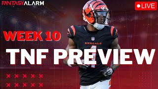 Thursday Night Football Preview  Bengals vs Ravens  Fantasy Football Week 10 Advice [upl. by Yahsel]