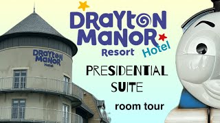 Drayton Manor Theme Park Presidential Suite Room Tour [upl. by Shivers]