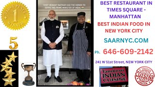 Best Indian Food in TIMES SQUARE New York City  PM MODI FAVORITE RESTAURANT IN NYC [upl. by Jamie]