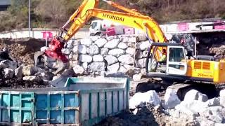 Vídeo de EXCAVADORAS trabajando BULLDOZER y HORMIGONERA [upl. by Weinrich]