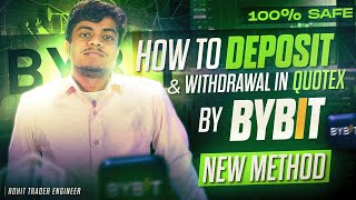 How To Deposit amp Withdrawal In Quotex By ByBit  Binary Options Trading New Method  bybit quotex [upl. by Pretrice95]