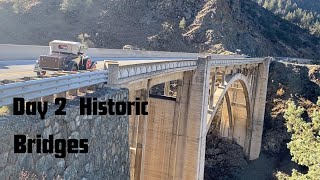 Day 2 of our trip to the coast Historic Bridges of Siskiyou County [upl. by Ellerey]