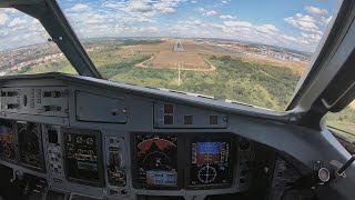 APROXIMAÇÃO E POUSO EM CAMPINAS ✈ VISÃO DOS PILOTOS NO COCKPIT DO ATR 72600  PROCEDIMENTO COMPLETO [upl. by Yspyg]