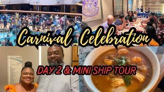 Carnival Celebration  Ship tour amp Sea day fun [upl. by Gayner]