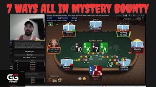 THE CRAZIEST 7 WAYS ALL IN MYSTERY BOUNDY EVER GGPOKER [upl. by Lehacim986]