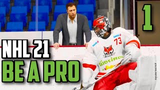 NHL 21 Pro Goalie Plays Be A Pro •Europe Bound• 1 [upl. by Aeli844]