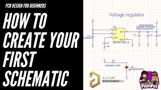 Altium Designer Tutorials  How to create your first schematic [upl. by Fablan]