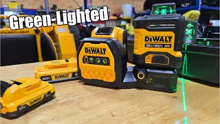 DEWALT 20V12V DCLE34033D1 230 ft330 ft 3x360° High Precision Green Laser Level Kit [upl. by Enneirda981]