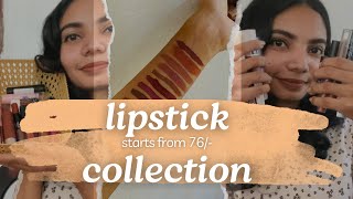 Best Lipsticks in affordable price 💄🥹❤️mylipstickcollection AffordableLipstickdaily weargirls [upl. by Aseeral]