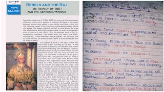 Notes Class 12 History Ch11 part1Rebels and the Raj The Revolt of 1857 and its Representations [upl. by Virge]