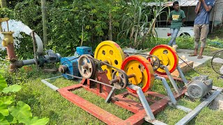 How to Make 220volt Free Energy 10Kw Generator With Wheels 3HP Water Pump at Home For Lifetime [upl. by Joappa]