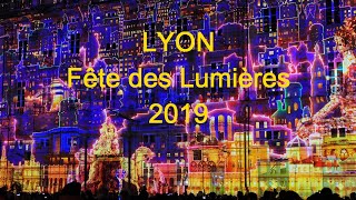 LYON  France Fête des Lumières 2019 – 4K GH5 [upl. by Bernete]