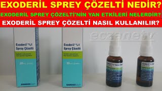 Exoderil Sprey Çözelti Nedir Exoderil Spreyin Yan Etkisi Nedir Exoderil Sprey Nasıl Kullanılır [upl. by Hamann493]