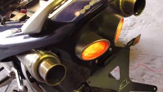 Suzuki GSR 600 exhaust MIVV without DB killer [upl. by Schiff]