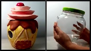 ❣DIY Giant Cupcake Fairy House Jar❣ [upl. by Atekal]