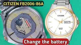 How to change the battery Citizen BF200686A watch  Caliber 1502 [upl. by Htenywg]