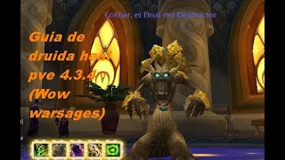 Guia de Druida heal pve 434 Warsages [upl. by Ransome652]