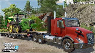 Forestry amp Farming in Silverrun Forest Ep27🔹Sowing Wheat amp Barley Rolling Selling Produce🔹FS 22 [upl. by Auerbach]