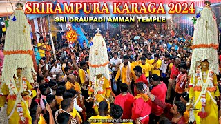 Srirampuram Karaga 2024  60th Year Karaga Festival  Sri Draupadi Amman Temple Srirampura Bangalore [upl. by Ezalb988]