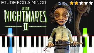 Little Nightmares 2 OST “Etude for A Minor”  Teacher’s Theme  EASY Piano Tutorial [upl. by Barbe466]