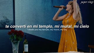 Taylor Swift  tolerate it The Eras Tour Español  Lyrics [upl. by Haily]