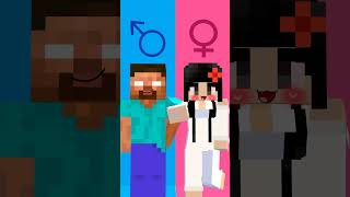 Minecraft Couple Steve Alex Herobrine Sadako Saitama Notch and Heeko way back home fypシ [upl. by Adnovoj]