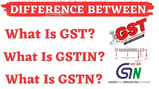 WHAT IS GST GSTIN AND GSTN [upl. by Solis]