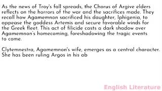 Summary and analysis of Agamemnon by Aeschylus [upl. by Aivin113]