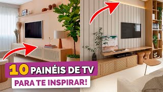 10 IDEIAS DE PAINÉIS DE TV PARA SALA  DicaDaPâ [upl. by Verner47]