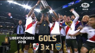 River Plate 3 x 1 Boca Juniors  Final Libertadores 2018  Fox Sports HD⁶⁰ [upl. by Latin968]