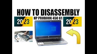 HP ProBook 450 G1  455 G1  Disassembly  Fan Cleaning  Change Thermal Paste [upl. by Ronel]