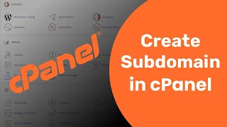 How To Create Subdomain in cPanel  cPanel Tutorial  cPanel Latest version [upl. by Kania612]