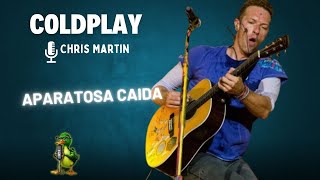 ¡Chris Martin de Coldplay sufre aparatosa caída en concierto [upl. by Elimay]