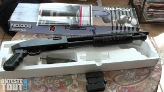 Lunaris2142 teste le fusil à pompe airsoft AGM 003 [upl. by Mert]