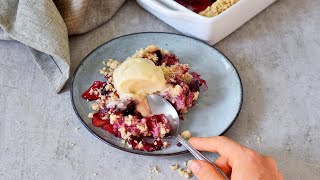 Plum And Apple Crumble Crisp [upl. by Hyps]