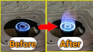 how to increase gas stove flame problem  gas stove low flame problem  gas stove repair [upl. by Huebner628]