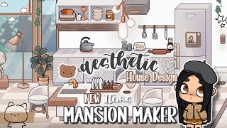 NEW ITEMS AESTHETIC MANSION HOUSE MAKER🧸aesthetic Avatar World House Ideas✨NEW UPDATE House Design [upl. by Nivonod267]