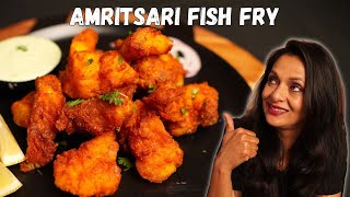 AMRITSARI FISH FRY  Crispy Light amp Delicious  Easy Recipe [upl. by Marten416]