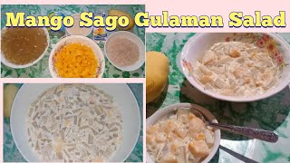 Mango Sago Gulaman Salad Recipe  How To Make Mango Sago Gulaman Salad  Ekim World [upl. by Ker]