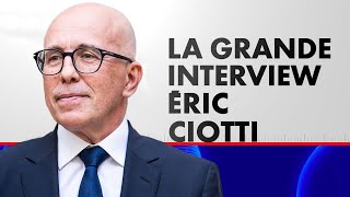 La Grande Interview avec Éric Ciotti député et président de lUDR CNews du 09102024 [upl. by Masry630]