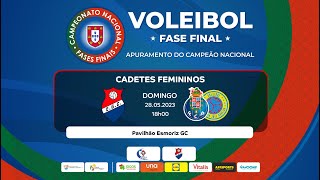 ESMORIZ GC x AJMFC PORTO  FASE FINAL CADETES FEMININOS 2023  FINAL [upl. by Pogah648]