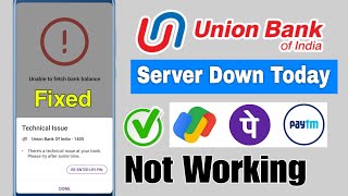 phonepe technical issue union bank  union bank server problem today  union bank not working today [upl. by Enreval]