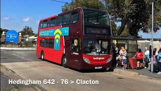 Hedingham 642 ADL Enviro 400 ZF€4 LK08FLN  Full Kickdown [upl. by Gastineau303]