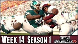 NCAA Football 14 Dynasty  Regular Season Finale  Week 14  16 Michigan State Season 1 [upl. by Elleynod647]