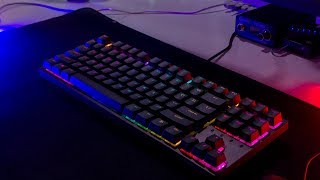 🤫 Durgod K320 Taurus Nebula  lubed Cherry MX Silent Red [upl. by Anselmi136]