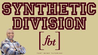 Dividing Polynomials Synthetic Division fbt [upl. by Eentroc]