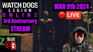 Watch Dogs Legion Online 3rd Anniversary Stream [upl. by Nalad]