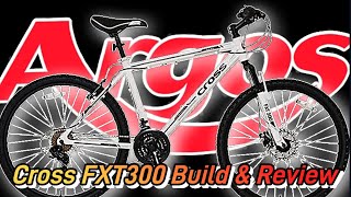 Cross FXT300 mountain bike from Argos buildassembly and review bargain bike [upl. by Fuhrman]