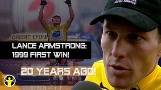 Early days Lance Armstrong  First Tour win 1999  20 years ago [upl. by Ayenat877]